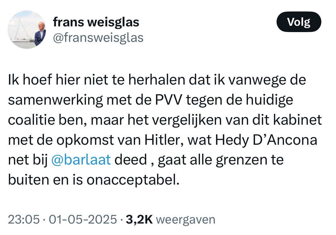 FRITS &amp; FRANS

Het is treuriger dan wat <a href="/bertvuijsje/">Bert Vuijsje</a> schrijft. De uitzending van BarLaat liep nog toen Frans Weisglas al naar zijn phone greep om op X vast te leggen hoe slecht hij naar Frits Barend en Hedy d’Ancona had geluisterd. Lees eerst zijn tweet. 
Een🧵.

1/13