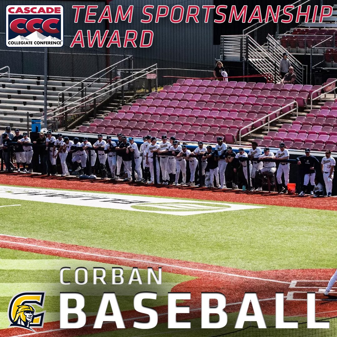 𝘗𝘭𝘢𝘺𝘪𝘯𝘨 𝘵𝘩𝘦 𝘊𝘰𝘳𝘣𝘢𝘯 𝘞𝘢𝘺 🙏

Congratulations to the Warrior Baseball team for being named to the 2025 Team Sportsmanship Award by the CCC head coaches! ⚾️

#WeAreCorban