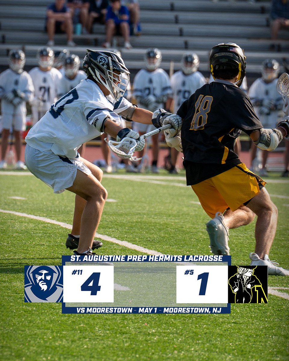 .<a href="/HermitsLacrosse/">St. Augustine Prep Lacrosse</a> takes down #5 Moorestown in an NJ.com top 20 showdown