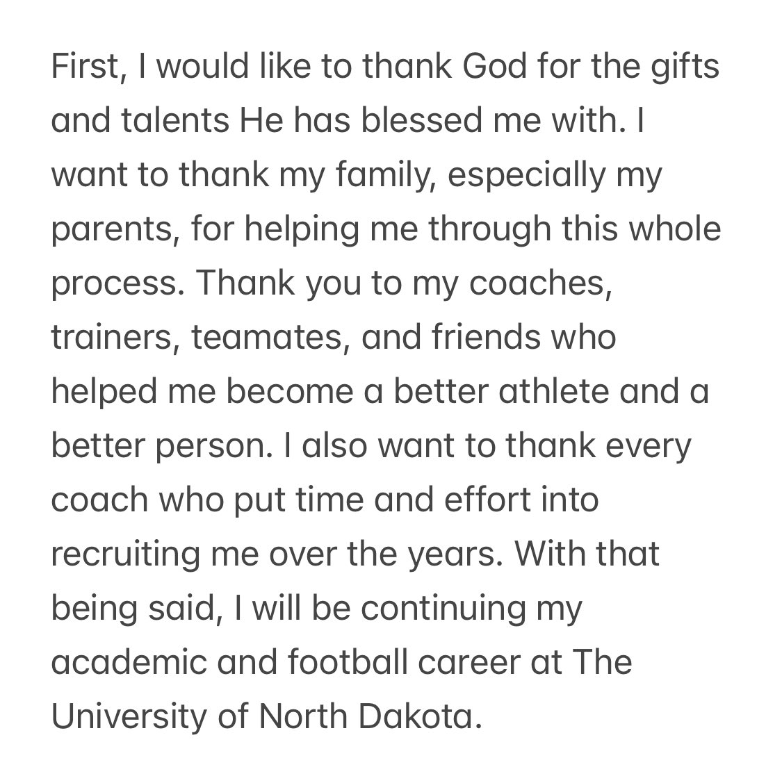 Nate Appleget (@nateappleget) on Twitter photo COMMITTEDโผ๏ธ ๐ขโซ๏ธ
<a href="/Coach_SchmidtE/">Eric Schmidt</a>
<a href="/Watkins_Hawks/">Ben Watkins</a>
<a href="/UNDfootball/">North Dakota Football</a>
<a href="/SoutheastFB/">LSE Football</a>
#JYD COMMITTEDโผ๏ธ ๐ขโซ๏ธ
<a href="/Coach_SchmidtE/">Eric Schmidt</a>
<a href="/Watkins_Hawks/">Ben Watkins</a>
<a href="/UNDfootball/">North Dakota Football</a>
<a href="/SoutheastFB/">LSE Football</a>
#JYD