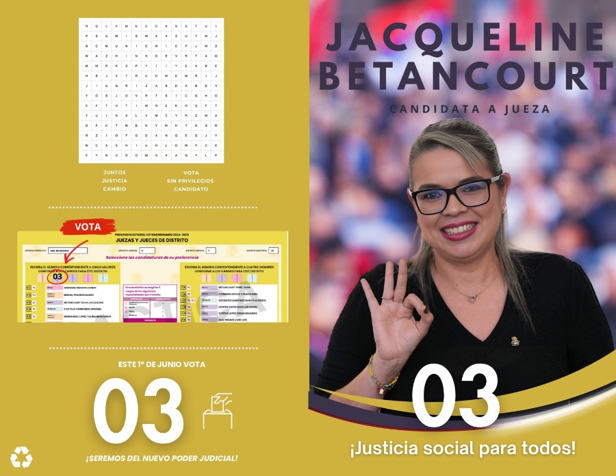 jabesi83's tweet photo. México merece una justicia cercana, imparcial, al servicio del pueblo.
Ya no más jueces alejados de la realidad social.
#SeremosDelNuevoPoderJudicial #JusticiaParaTodos #1deJunio #TransformandoLaJusticia #JacquelineBetancourt https://t.co/oH0ON5xCRp