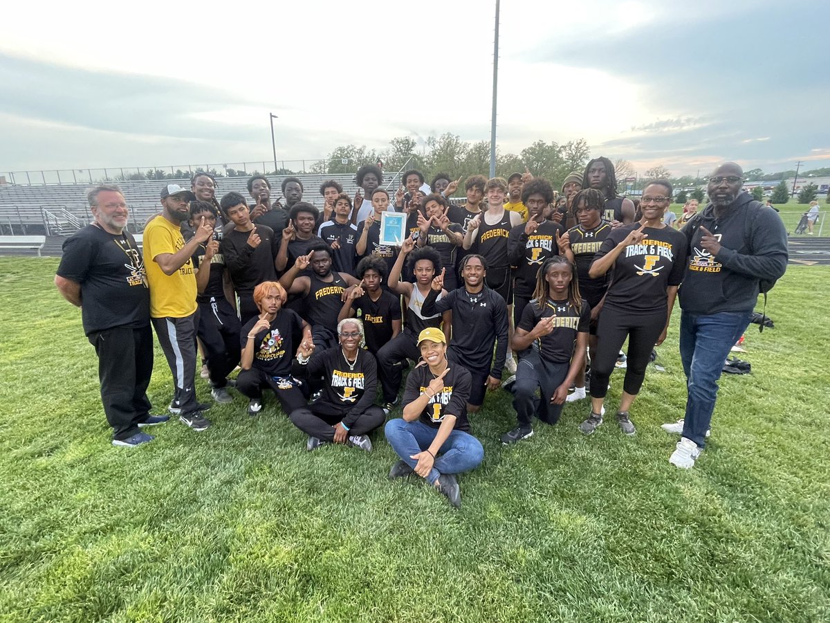 Congratulations to the Frederick Boys Track Team!  The 2025 CMC Boys Big School Outdoor Track and Field Champions.
