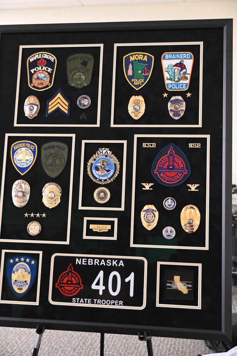 NEStatePatrol's tweet photo. Today we celebrated 38 years of law enforcement service for Colonel John Bolduc. Thank you, Colonel, for your dedication to service and your leadership of NSP for the past 7.5 years! 

Enjoy retirement, #401! https://t.co/s1LT9E1Zgo