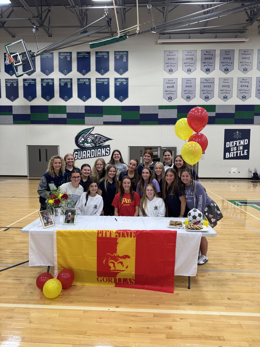 Congratulations to Piper Hughes on her commitment to continue her education and play soccer at Pitt State. Thank you for your hard work, dedication and leadership over the last 4 years! The Gorillas got them a good one!! ⚽️🔥