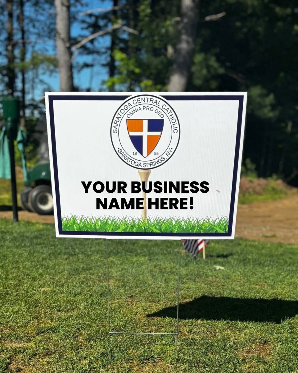 The SPA/SCC Golf Tournament is LESS THAN one month away, and we're looking for local businesses, parents and friends to support our school as sponsors! ⛳️ Tee signs start at just $175! ⭐️

Sponsor the tournament or register your foursome online at saratogacatholic.org/25golf.