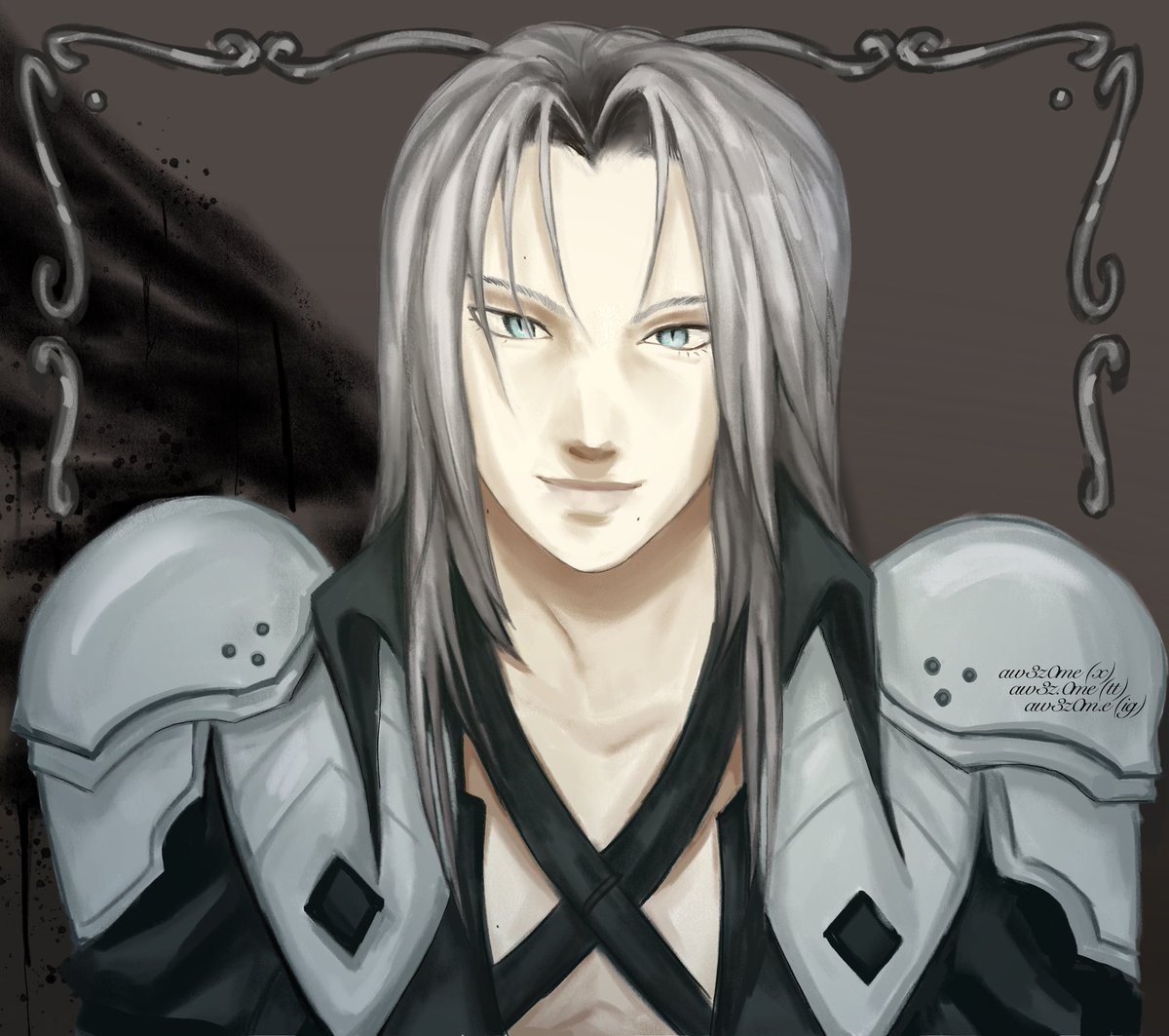 Aw3z0me's tweet image. oye oye can i stop flopping please #sephiroth