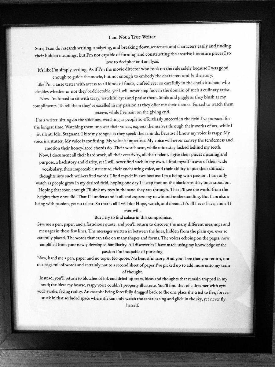 Mrs_Stranges's tweet photo. Meet Malvina. Her writing helps her to navigate big feelings. She eloquently spoke about distorted perceptions and wove the theme into her work.  Learning to read didn’t come easy to her. With patience and practice, she mastered the foundations and her love of writing grew! https://t.co/NMkTl4Auml