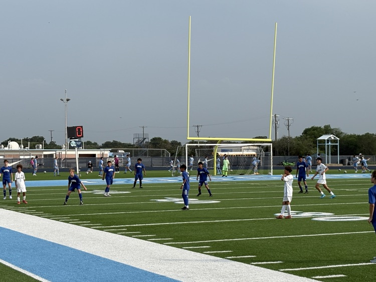 After some early storms, we ended a beautiful evening of soccer. The boys went 2-0 on the night! #RobinsonISD