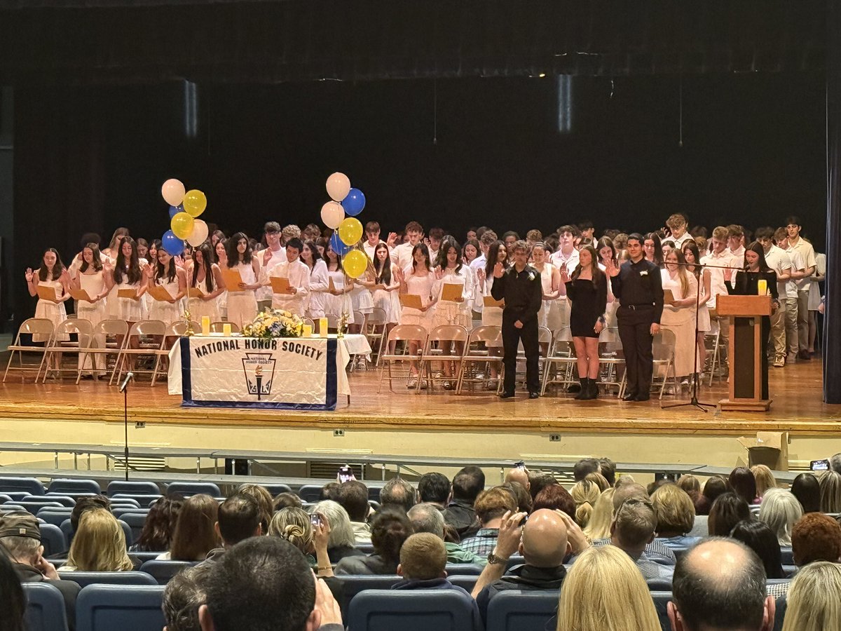 At the OHS NHS ceremony tonight. Congrats to all the inductees.