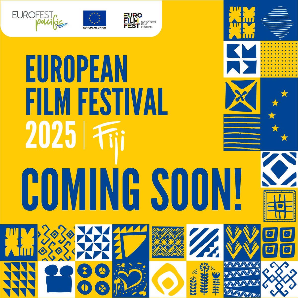 The European Union Film Festival is back!

Suva and Labasa, get ready for FREE screenings of some of Europe’s best films at the <a href="/DamodarCinemas/">Damodar Cinemas</a> 

Watch this space and stay tuned for more.