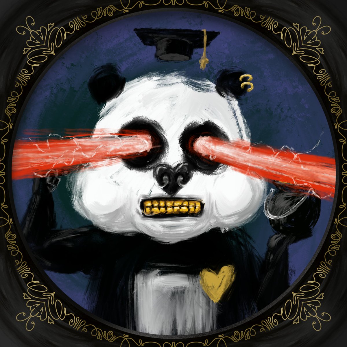 Just did a late-night mint...

Minted this from <a href="/PaintedPandaz/">Painted Pandaz 🎨🐼</a> on <a href="/Aptos/">Aptos</a> 

Mehn, this guy looks ugly as hell 😩
