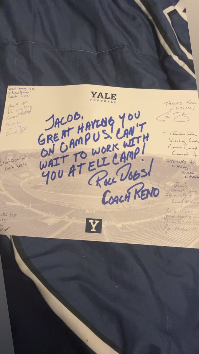 _jacobhenry's tweet image. Thank you for the letter! @CoachRenoYale @ChrisBergeski @JoshJosefczyk
