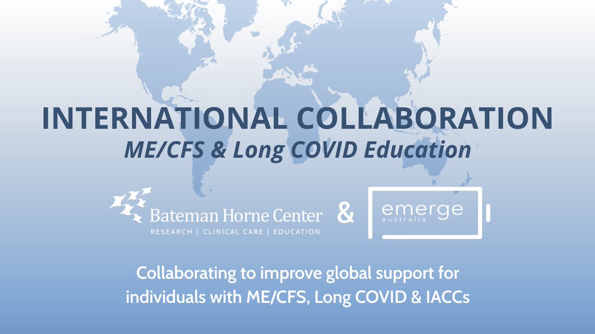 Bateman Horne Center (@batemanhorne) on Twitter photo 4/4 More updates coming soon as we continue this important work with <a href="/EmergeAus/">Emerge Australia</a> to expand patient education and support for #MECFS, #LongCOVID, & IACCs.
Check out the new education modules: loom.ly/TUT-cLw #GlobalCollaboration #BatemanHorneCenter 4/4 More updates coming soon as we continue this important work with <a href="/EmergeAus/">Emerge Australia</a> to expand patient education and support for #MECFS, #LongCOVID, & IACCs.
Check out the new education modules: loom.ly/TUT-cLw #GlobalCollaboration #BatemanHorneCenter