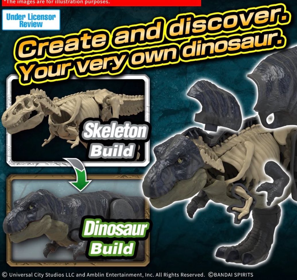 Bandai has unveiled new Jurassic World figures for their dinosaur model kit line!