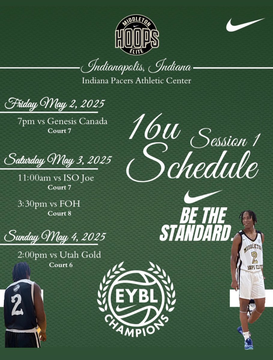 Kobe Sims (@kobesims2027) on Twitter photo *COLLEGE COACHES *
I will be participating in the first EYBL CHAMPIONS session this weekend with <a href="/MHEhoops/">Middleton Hoops Elite</a> 🔥
Kobe Sims
6’2 PG/CG
Class of 2027
Fox Creek High School
<a href="/antauwn/">Coach Antauwn Wade</a> <a href="/AndrewBaxleySC/">Andrew Baxley</a> <a href="/PrepHoopsSC/">Prep Hoops South Carolina</a> <a href="/Coach_Rick57/">Rick Lewis</a> <a href="/Phenom_Hoops/">Phenom Hoop Report</a> <a href="/colbylewis20/">Colby Lewis</a> *COLLEGE COACHES *
I will be participating in the first EYBL CHAMPIONS session this weekend with <a href="/MHEhoops/">Middleton Hoops Elite</a> 🔥
Kobe Sims
6’2 PG/CG
Class of 2027
Fox Creek High School
<a href="/antauwn/">Coach Antauwn Wade</a> <a href="/AndrewBaxleySC/">Andrew Baxley</a> <a href="/PrepHoopsSC/">Prep Hoops South Carolina</a> <a href="/Coach_Rick57/">Rick Lewis</a> <a href="/Phenom_Hoops/">Phenom Hoop Report</a> <a href="/colbylewis20/">Colby Lewis</a>