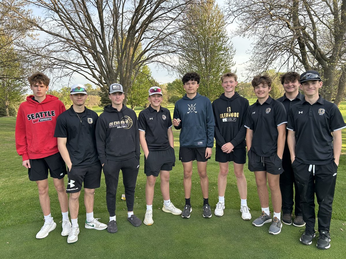 Glenwood Boy’s Golf Results from Glenwood Golf Course.

Team Scores:
Glenwood: 159
St. Albert: 177

Top Finishers:
Ryder Salazar:39
Brad Hughes: 40
Grant Schroeder: 40
Jaxon Erickson: 40

<a href="/GlenwoodRams/">Glenwood Rams</a> 
<a href="/d2mart/">Derek Martin</a> 
<a href="/4joelstevens/">joel stevenson</a>