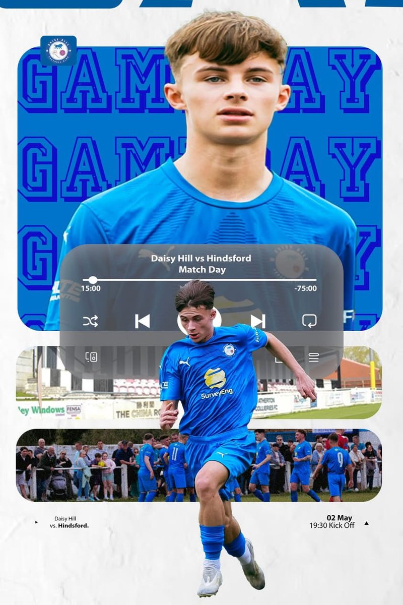 Daisy Hill FC (@officialdhfc) on Twitter photo 🔵⚽️ Matchday ⚽️🔵
🆚 <a href="/HindsfordFC/">Hindsford Tonics</a>
📍 Dreams2Reality Stadium (M46 9EY)
⏰ 19:30 KO
Let’s go win the Atherton Charity Cup!
#upthecutters 🔵⚽️ Matchday ⚽️🔵
🆚 <a href="/HindsfordFC/">Hindsford Tonics</a>
📍 Dreams2Reality Stadium (M46 9EY)
⏰ 19:30 KO
Let’s go win the Atherton Charity Cup!
#upthecutters