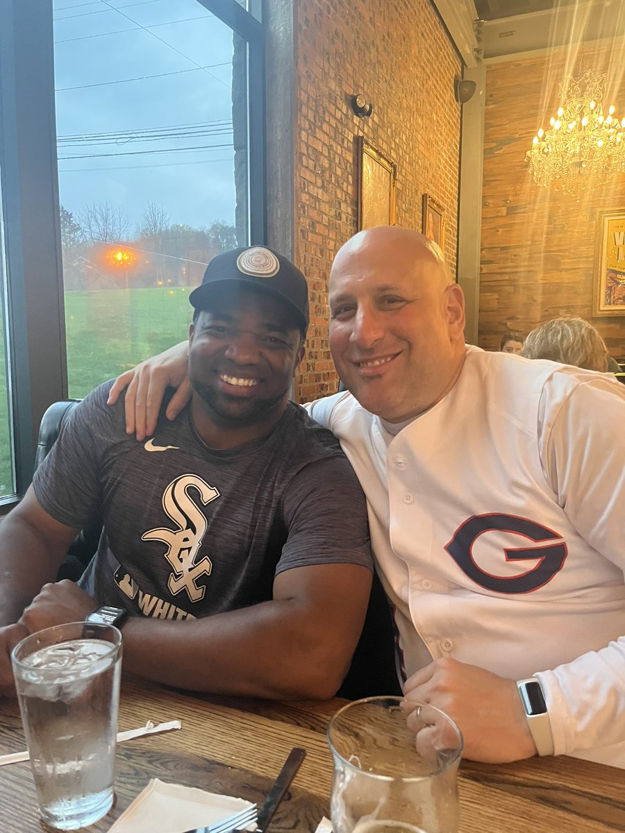 My best friend in town from Georgia!!!  Hell of a ball player!!!