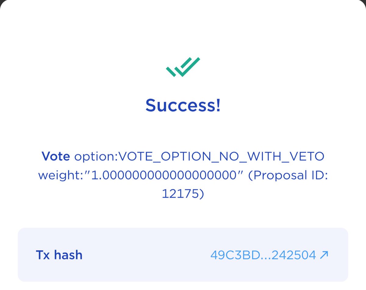Without evidence showing that B is behind this prop...I am 100% NO WITH VETO.  I do not support anything Vegas says or does.  I believe in seeing facts and evidence before voting yes on a prop.  I see neither here.  Decentralization does not work without honesty. Join me!
#lunc