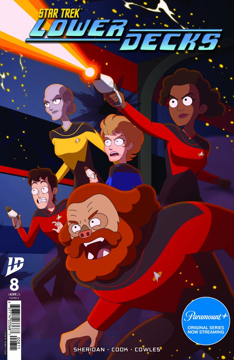 IDWPublishing's tweet photo. In a moment of mother-daughter bonding, #CaptainFreeman continues the story of how she was once a nobody screw-up just like #Mariner!

Preorder #StarTrek: #LowerDecks #8 at your LCS!

#StarTrekComics #StarTrekLowerDecks #Funnycomics #Animatedseries https://t.co/dDCqVxgxwp