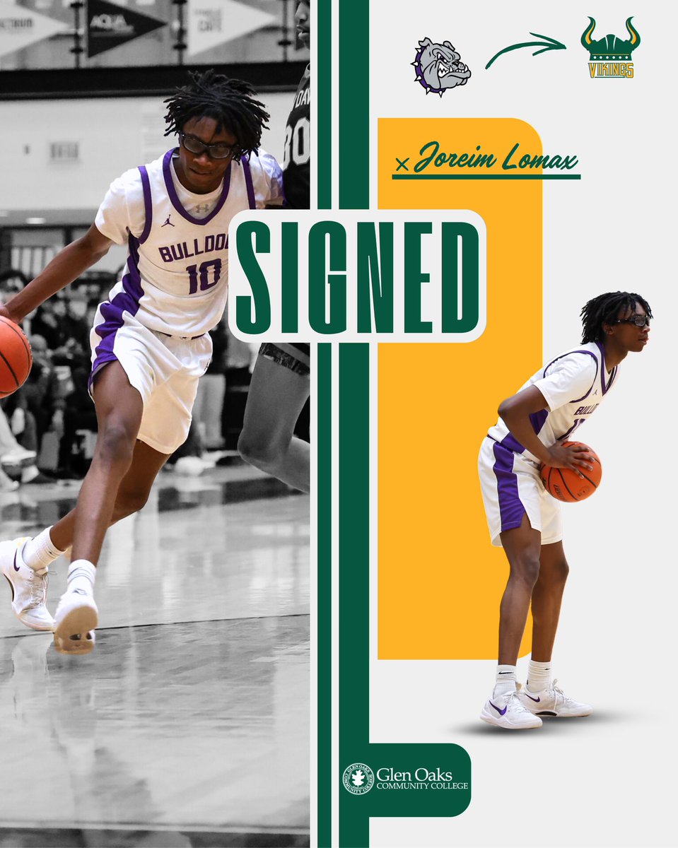 <a href="/1974mikeelliott/">Mike Elliott-Head Coach of Glen Oaks CC Vikings</a> #Committed #signed home 💛💚