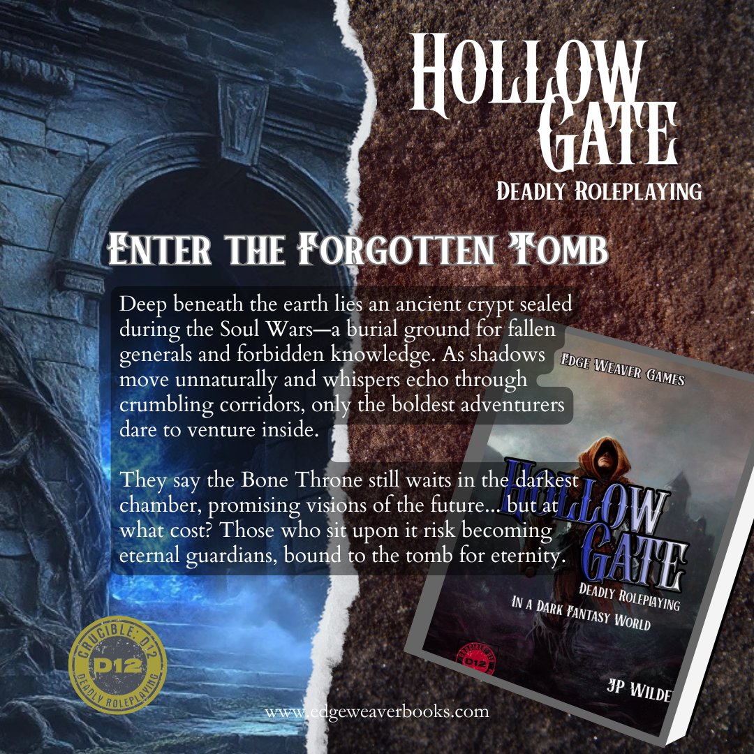 The secrets of the Soul Wars await those brave enough to descend... HollowGate RPG invites you to explore the forbidden crypts where fallen generals rest and ancient knowledge lies hidden. Will you risk facing the unnatural shadows? Dare you approach the legendary Bone Throne