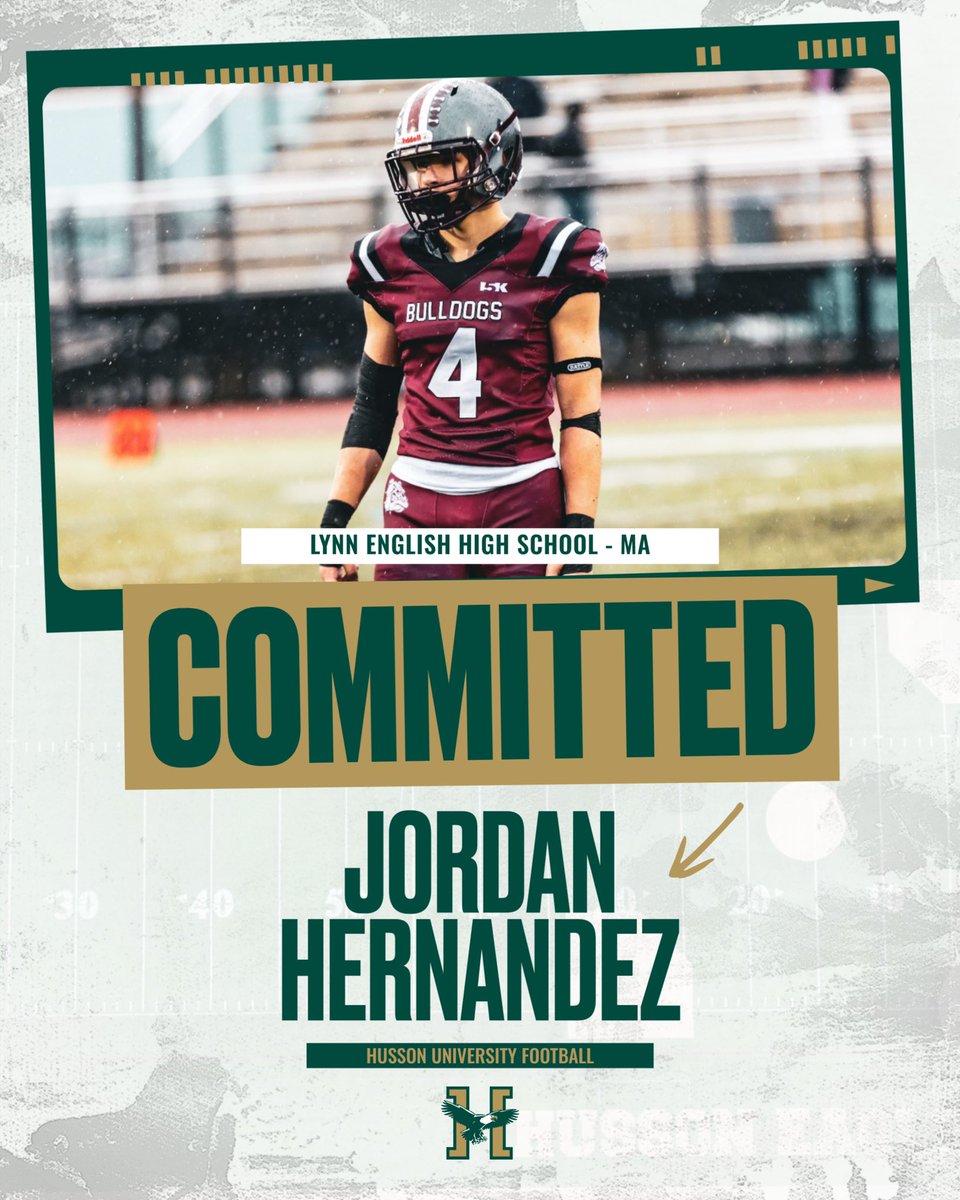 Welcome our newest #HussonGuy!

🦅Jordan Hernandez
🏈Lynn English High School - MA