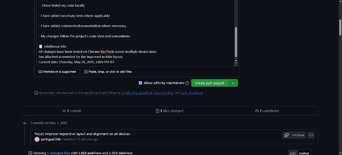 codeslayerTanj's tweet image. - First ever open source contribution in the bag ✌️
- Spent some time building my resume!
- Touched some grass 💉 
- Gave Codeforces contest with OG&apos;s (iykyk)😊 
- Did DP on subsequences 💻
#DynamicProgramming #CodeForces #OpenSource #tanjiro