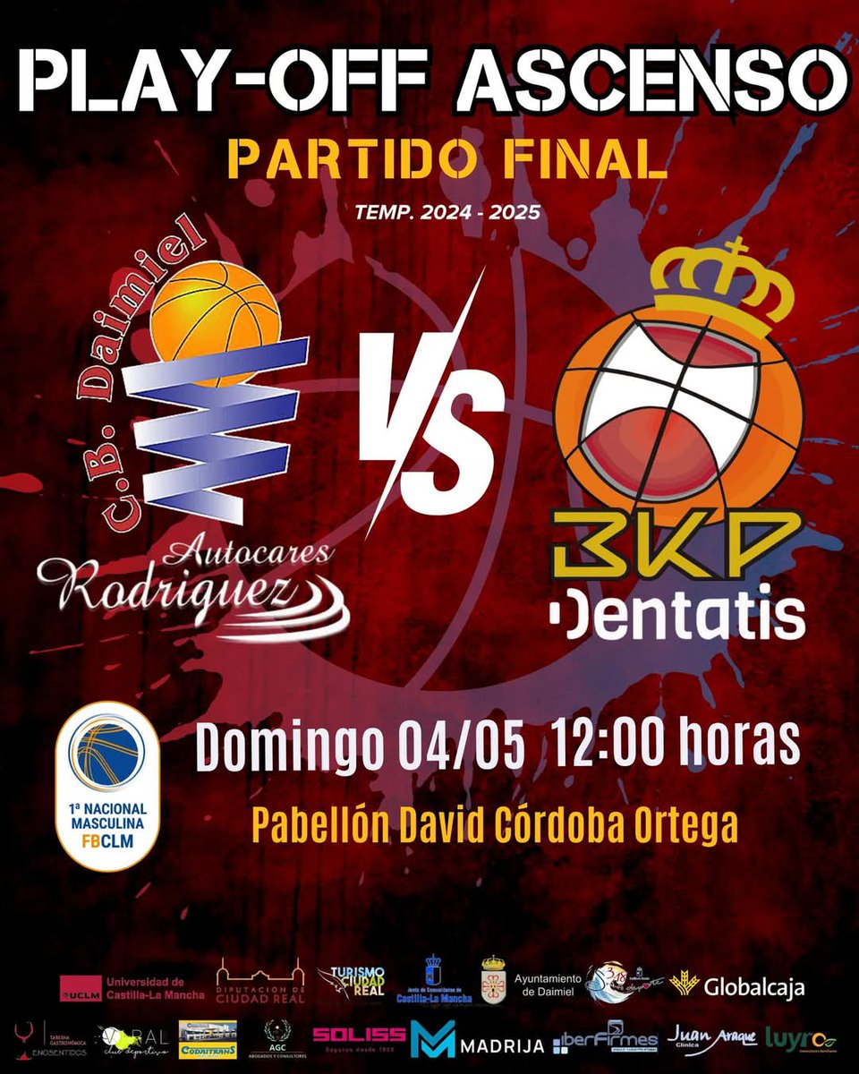 El Autocares Rodríguez Daimiel se juega el pase a la F4

Domingo a las 12h en el David Córdoba.

Os esperamos!

📰Previa👉cbdaimiel.com/wordpress/?p=1…