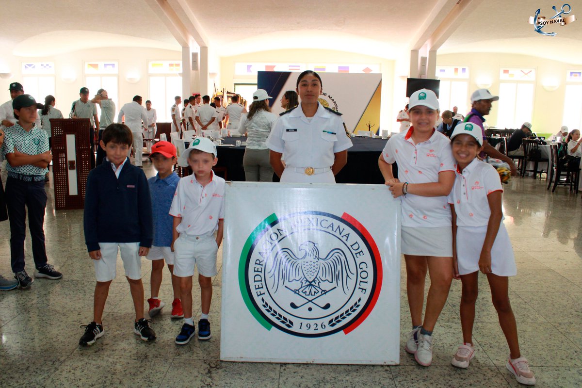 SEMAR_mx's tweet photo. #Entérate

Con el objetivo de impulsar el desarrollo del #Golf ⛳infantil y juvenil en México, así como fortalecer nuestro vínculo con instituciones deportivas, este 1° de mayo se llevó a cabo la Ceremonia de Inauguración del LXIV Campeonato Nacional Interzonas “Lorena Ochoa” en las instalaciones de la Heroica Escuela Naval Militar.

El evento se desarrollará del 1 al 4 de mayo, reuniendo a jóvenes talentos en un ambiente de disciplina, deporte y camaradería.

#SomosNavales 
#DeporteYDisciplina 
#HENM