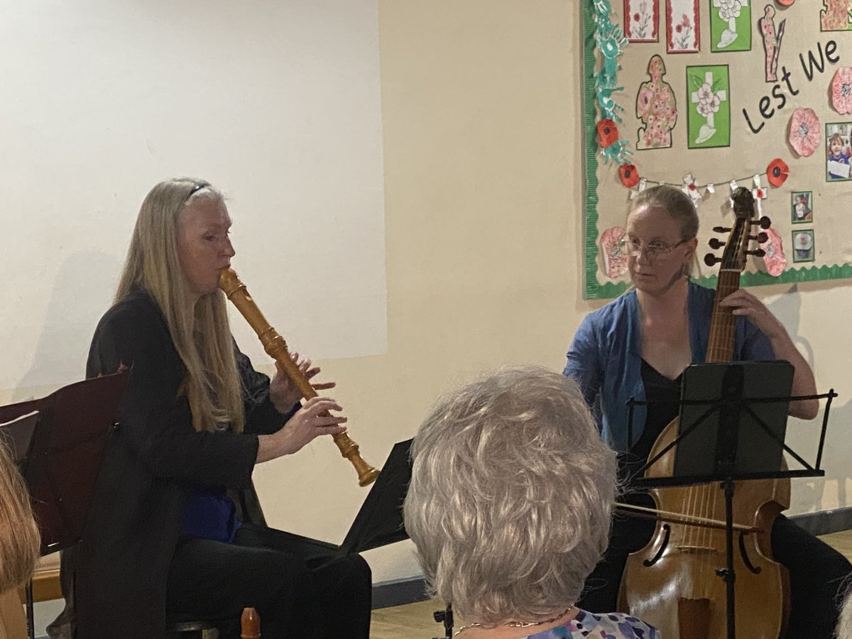 Bravura performance by the Passamezzo Baroque ensemble this evening for the Music Society. A wonderful evening of music making - with voice, viols, recorders, and theorbo. Such an interesting and engaging and beautifully performed programme.