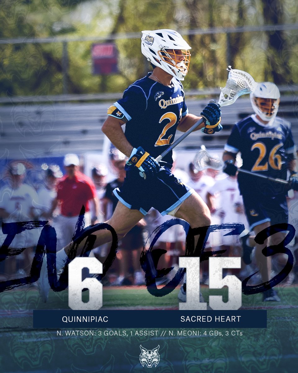 End of 3 at SHU.

#BobcatNation x #NCAALAX