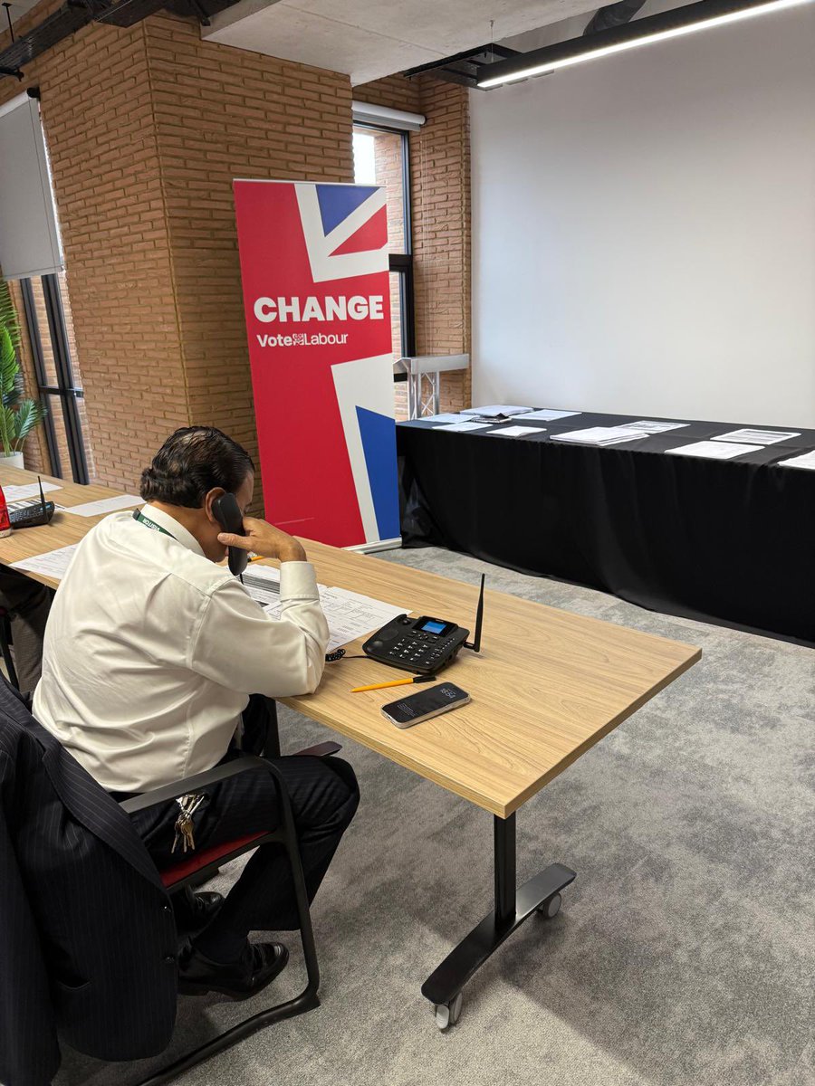 Chairman of British Muslim Friends of Labour, Shokat Ali phonebanking with the Labour Party family for the Runcorn and Helsby by-election and Cambridgeshire and Peterborough mayoral election.