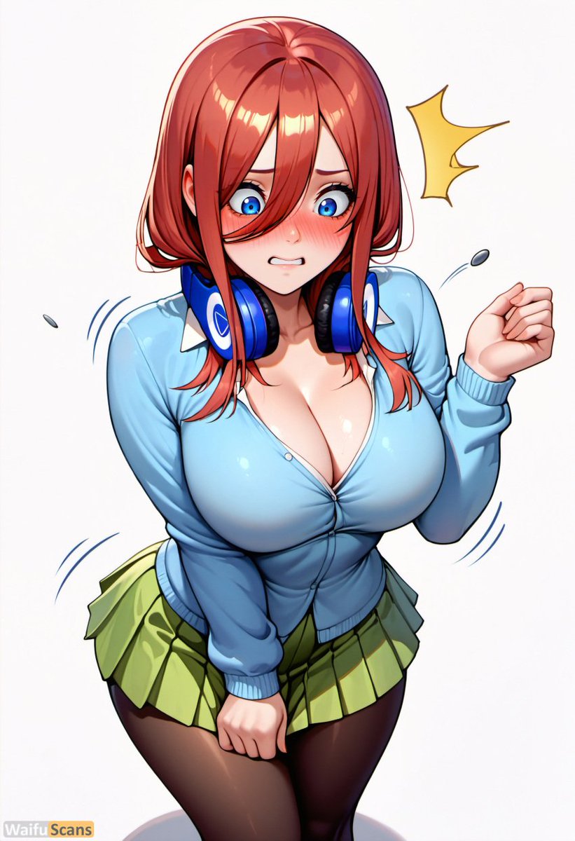 "Oh um let me just fix my uniform"

*miku was flustered*