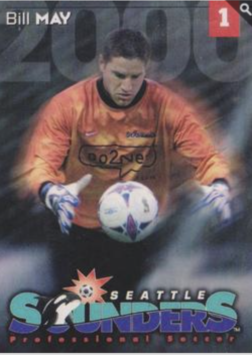 frankmSounders's tweet photo. Today shall be (Bill) May Day. Born in '74, Bill starred in goal for Washington Huskies, Spokane Shadow, Puget Sound Bigfoot and finally A-League Seattle Sounders where he set a record with 12 saves vs. Orange County in 2000. #TBT https://t.co/rsajF6OZMa