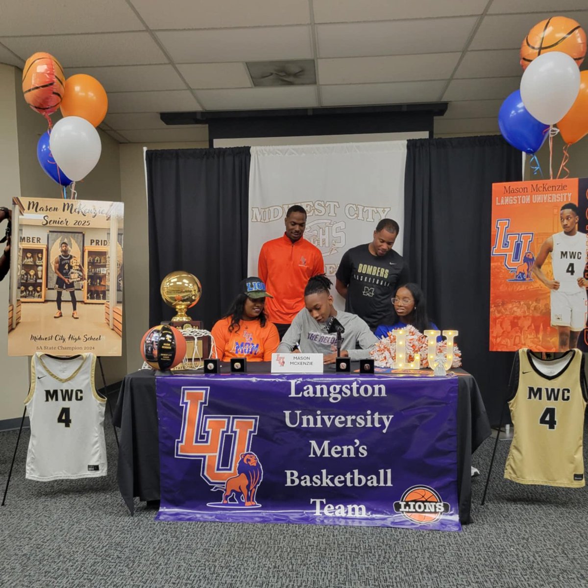 Mason McKenzie (6'1/guard) 3.88 GPA from Midwest City HS (OK) signed with Langston University