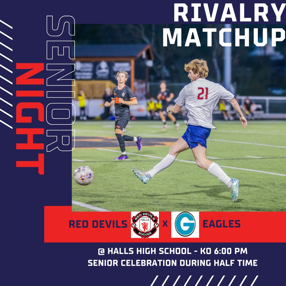 Senior night at Halls! Come out and say goodbye to our seniors as we face rival Gibbs!