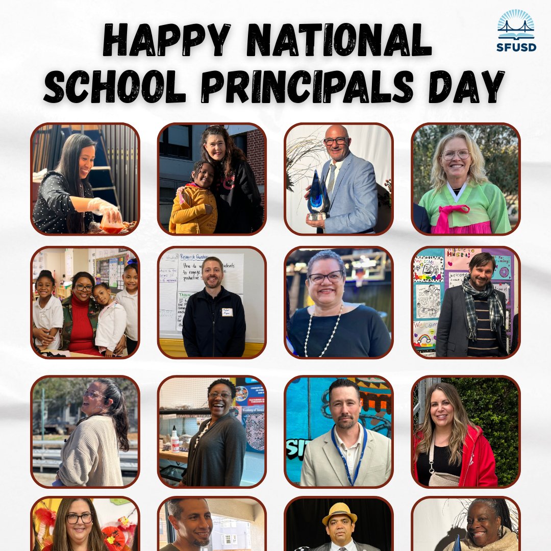 Happy National School Principals Day! It has been a joy getting to meet so many dedicated principals during these first six months as Superintendent. The leadership skills principals bring to our schools is incredible. Thank you principals!