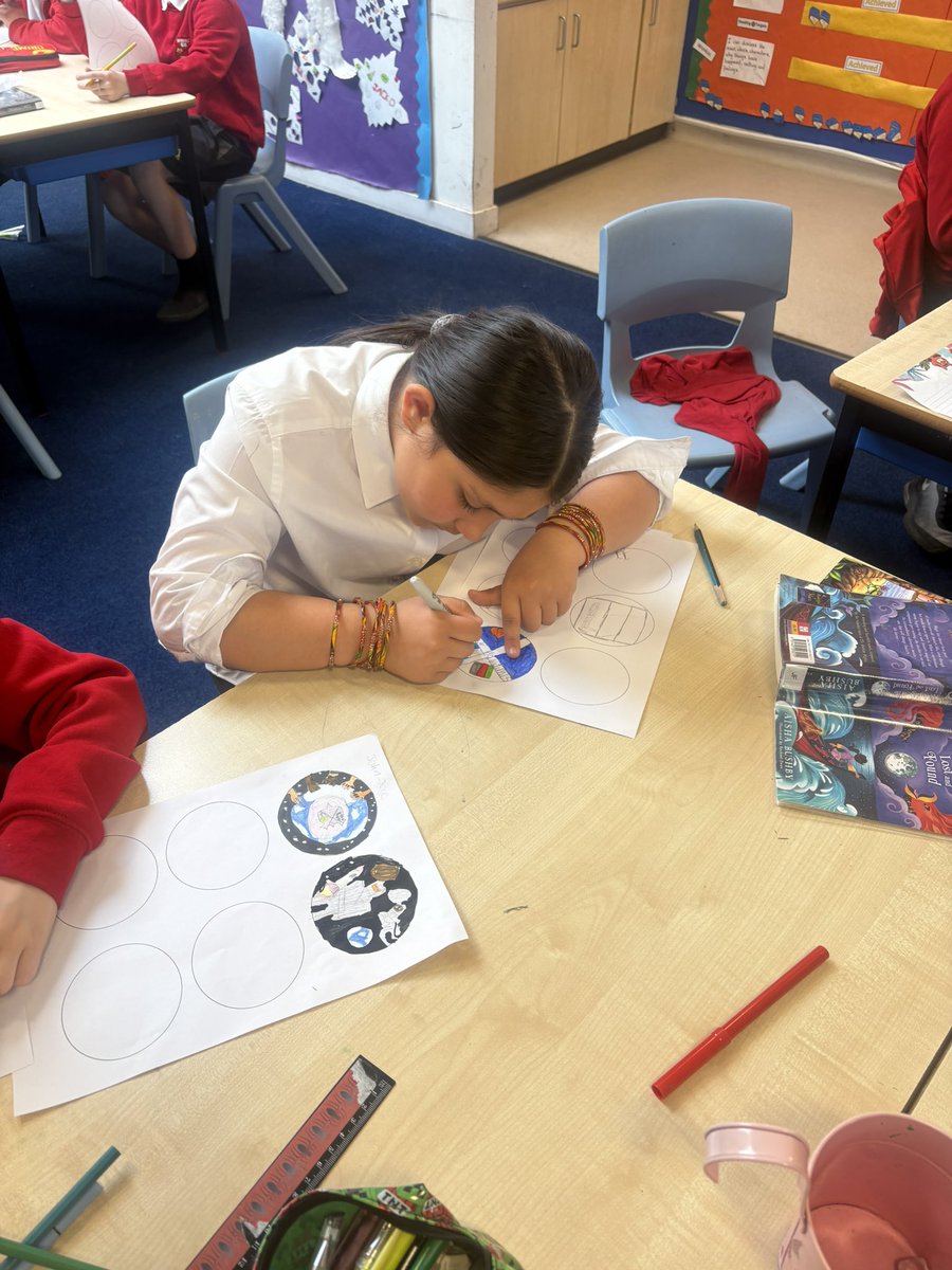 MrsValerio's tweet photo. This afternoon we were given a competition by the Schools of Sanctuary Ambassadors &amp; the Anti-racism leaders! 🤝 We have to design a badge for our upcoming #RefugeeWeek and #DayOfWelcome celebrations! We had a chat then got on with designing our badges! 👍 @WhinhillPS https://t.co/eVk9s0gTGl