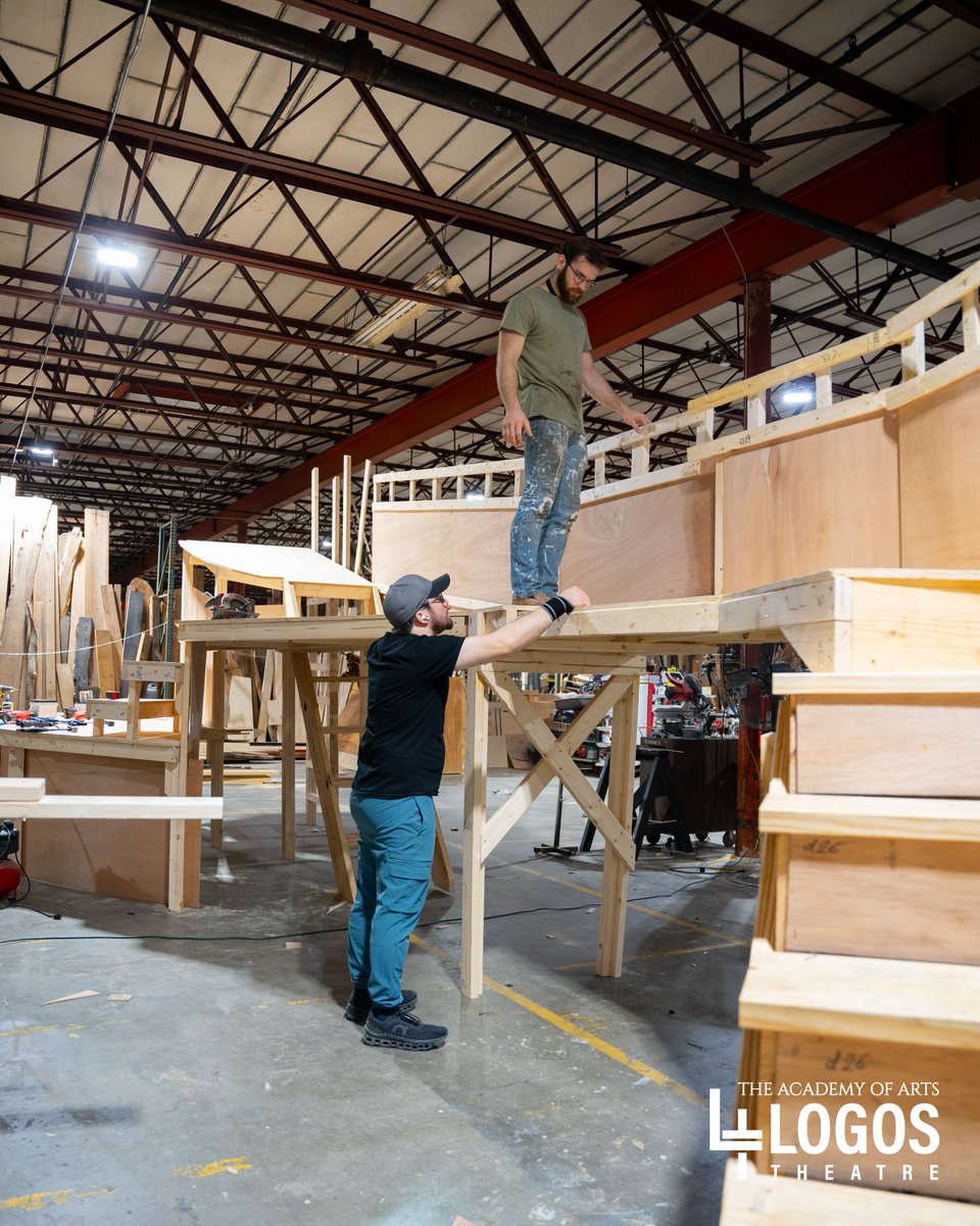 "Venturing" into our next big sets project for our 2025 summer drama camps!

Our set crew is tasked with not only creating epic set pieces, but also making sure that they can collapse into a van and trailer for travel!

Filling up quickly! Register today: theacademyofarts.org/camps-audition…