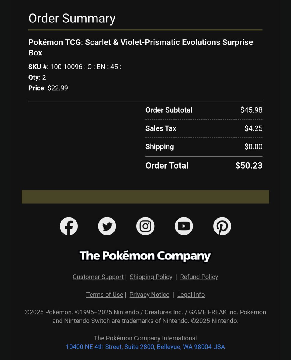 SlinkyDLaw's tweet photo. My online experience has been far better than instore experience by ten fold thanks to these notifications @PokemonDealsTCG 
Destined rivals PC etbs
Prismatic PC etbs
Prismatic sticker 
Now some surprise boxes 
Mind you I would never be able to find instore even being 18th inline https://t.co/fETlzfeTLV
