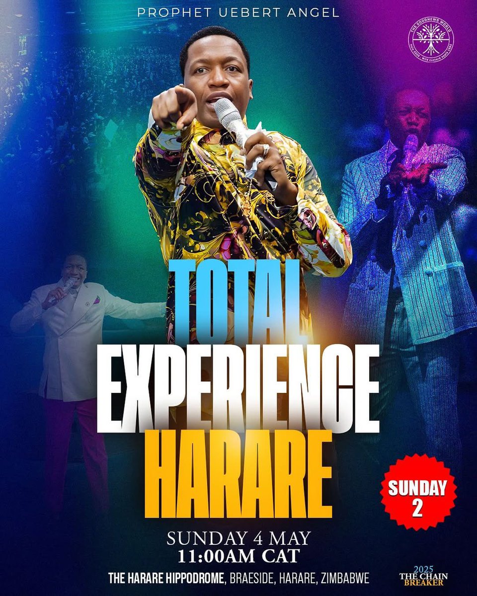 TGNWOfficial's tweet photo. PART2 - TOTAL EXPERIENCE | Season 1 is on this SUNDAY at 11 AM (CAT) with The Highly Esteemed Prophet Uebert Angel 💙

#UebertAngel #BeBeAngel #SpiritEmbassy #GoodNews #GoodNewsWorld https://t.co/MxuTQfFl6I