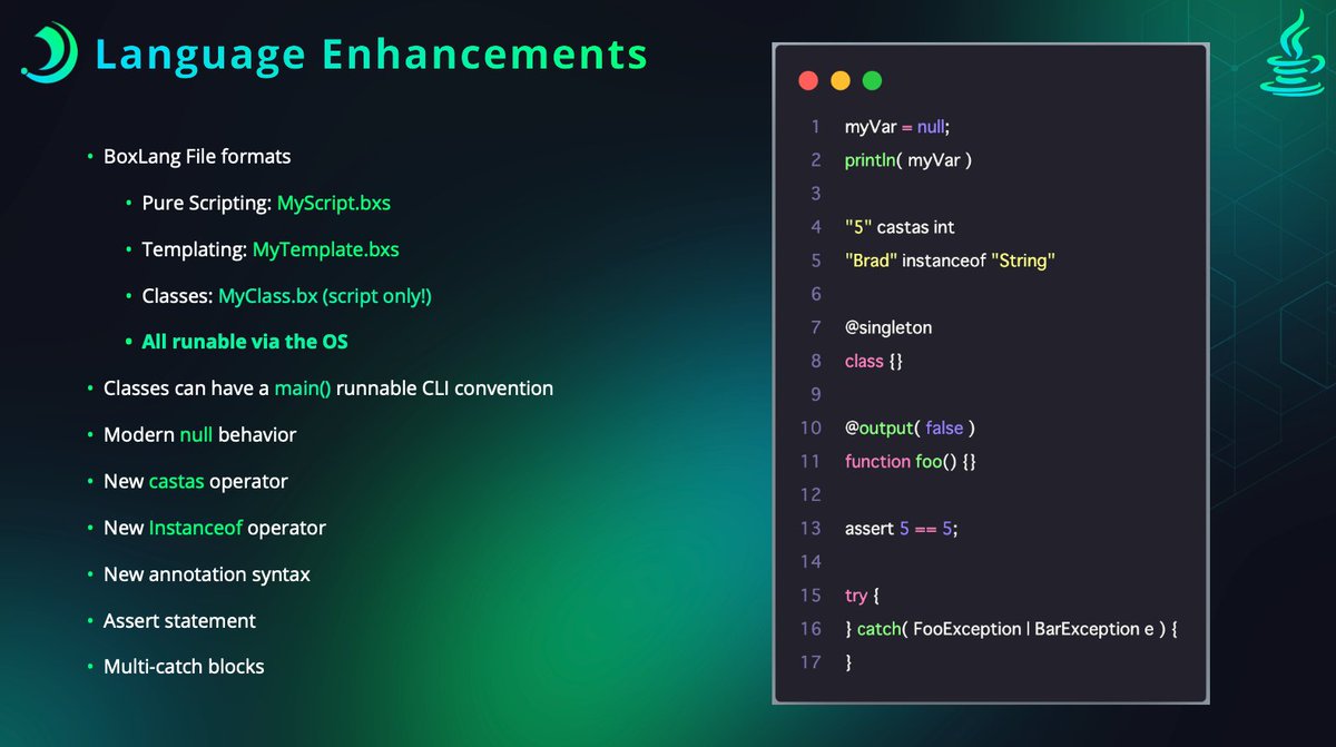 lmajano's tweet image. BoxLang Java Interop is truly a game changer! It enables seamless native Java interactions and introduces our custom BLAST parser for exceptional tooling. Discover unparalleled efficiency and performance with BoxLang. #technology #nativejava
boxlang.io
#BoxLang