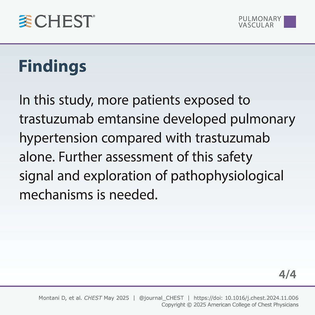 Montani David (@montanidavid) on Twitter photo Thanks to the journal Chest #JournalCHEST for highlighting our article on the association between trastuzumab emtansine and pulmonary arterial hypertension #PAH
journal.chestnet.org/article/S0012-…
<a href="/SPLF_SocPneumo/">Société de Pneumologie de Langue Française (SPLF)</a> <a href="/HTaPFrance/">HTaPFrance</a>
<a href="/InsermU999/">InsermU999</a> <a href="/pulmotension/">Pulmotension</a> Thanks to the journal Chest #JournalCHEST for highlighting our article on the association between trastuzumab emtansine and pulmonary arterial hypertension #PAH
journal.chestnet.org/article/S0012-…
<a href="/SPLF_SocPneumo/">Société de Pneumologie de Langue Française (SPLF)</a> <a href="/HTaPFrance/">HTaPFrance</a>
<a href="/InsermU999/">InsermU999</a> <a href="/pulmotension/">Pulmotension</a>