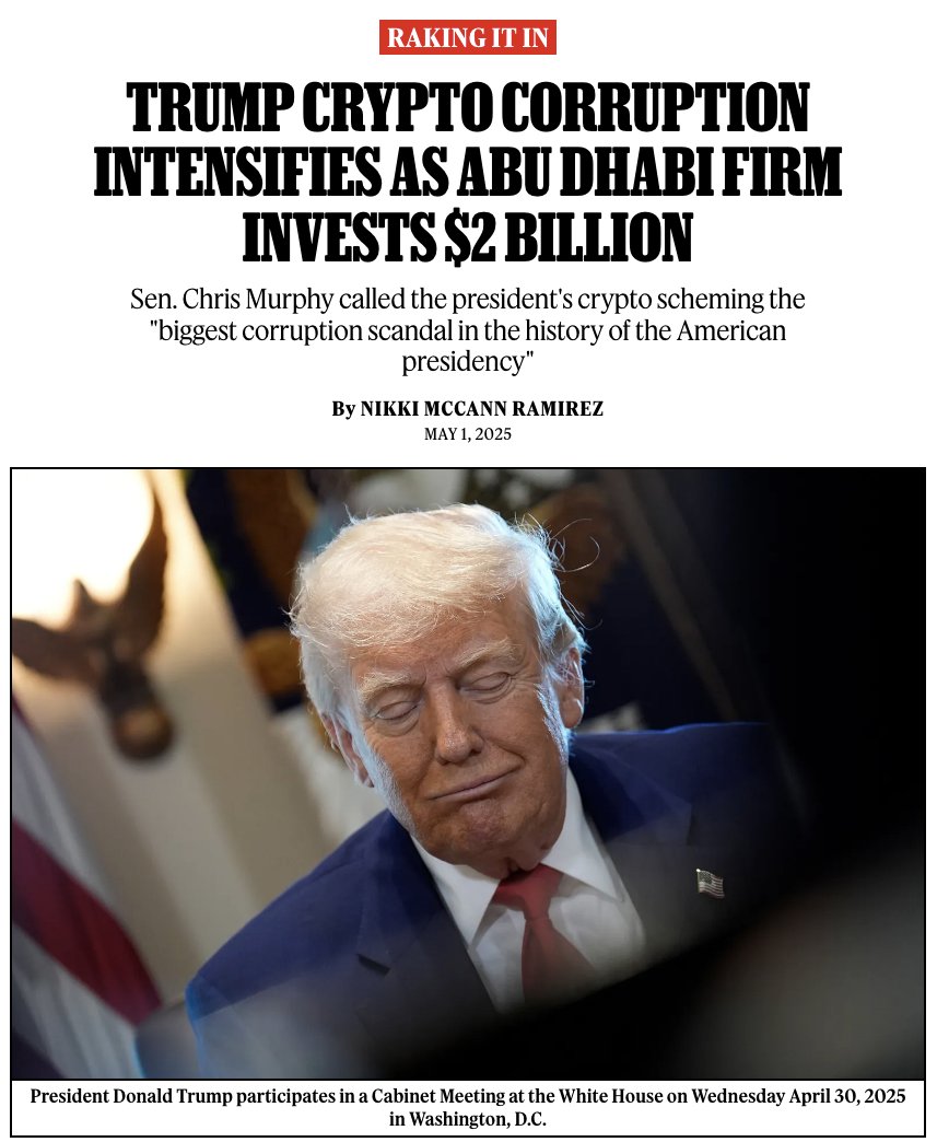 Donald Trump and his family continue to cash in on cryptocurrency from  entities looking to curry influence with the president and his  administration, which is simultaneously working to deregulate the industry.  Story:
