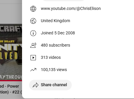 ChrisElison's tweet image. Thank you for 100K views on the gaming channel! Been so ill over the past 12 months, I just want to play some games! #YouTube #YouTubeCreators #YouTubeCommunity