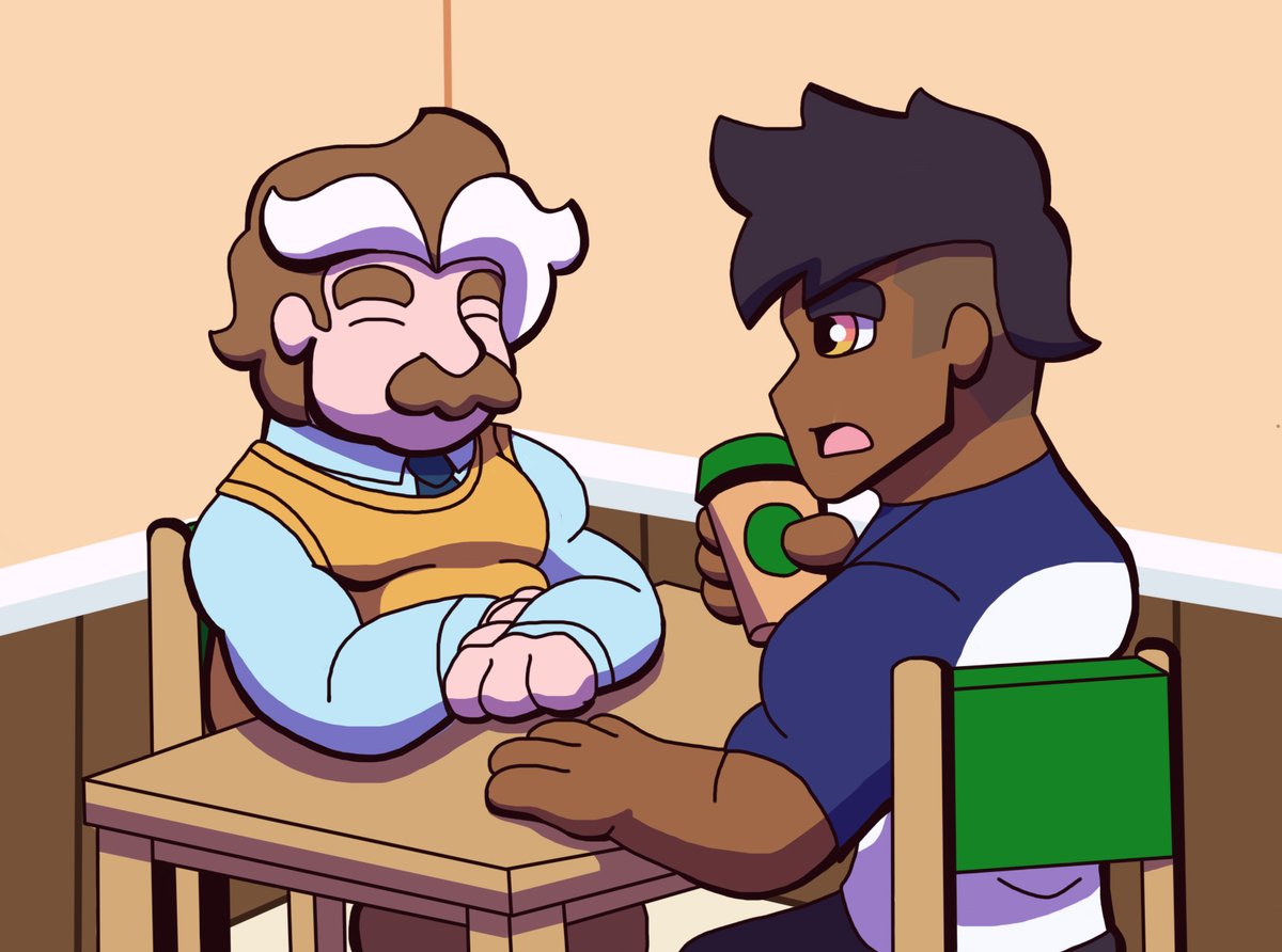 Don Rafa: Entonces, quieres un guardaespaldas? 
Alan: Yo no dije, usted preguntó "Cómo estuvo tu noche" y yo solo le conté lo que sucedió
Don Rafa: No te preocupes muchacho, me recuerdas a mi cuando joven, por eso quiero tu bienestar
#nsfwtwt #ArtistOnTwitter #Baragay