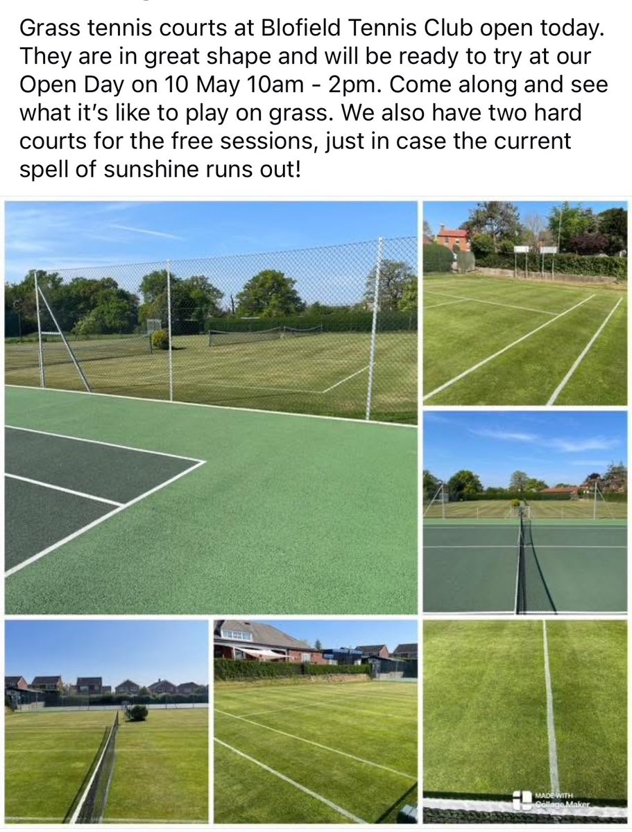 The Blofield courts looking 🔥