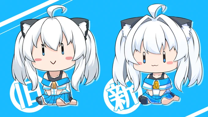 自身のミニキャラ更新予定!可愛い方に上手くなれてる気がする 