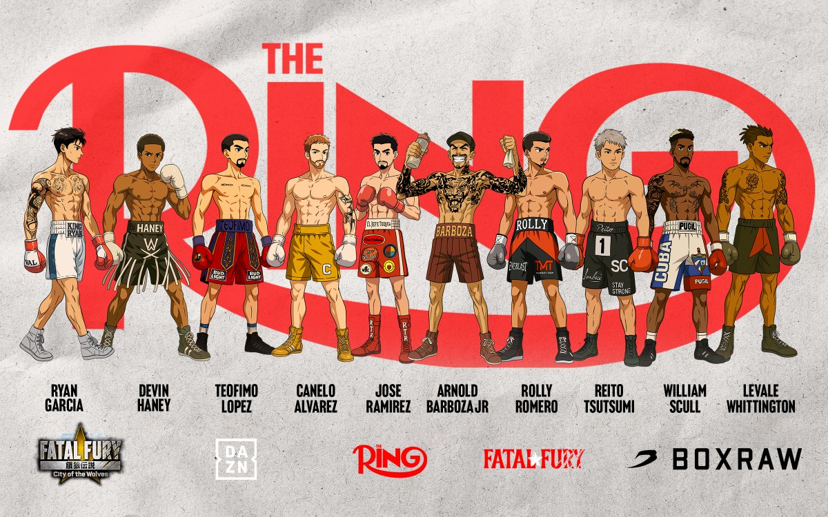 ringmagazine's tweet photo. A STACKED BOXING LINEUP TO KICK OFF THE FIRST WEEKEND OF MAY ✨

Buy @‌FATALFURY_PR: City of the Wolves out now and watch The Ring’s Times Square card on Friday and #CaneloScull on Saturday LIVE on DAZN 📺 https://t.co/r6pGMk701B